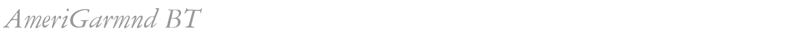 AmeriGarmnd BT font preview